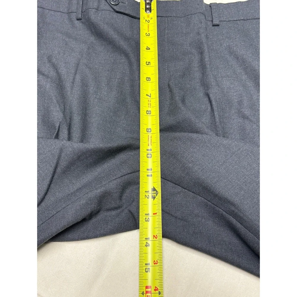 Brooks Brothers 346 Mens Wool Stretch Dress Pants Charcoal Grey W38 L29 73551027